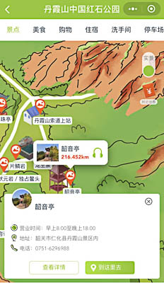 青川景区手绘地图智慧导览和语音结合，让景区“活”起来